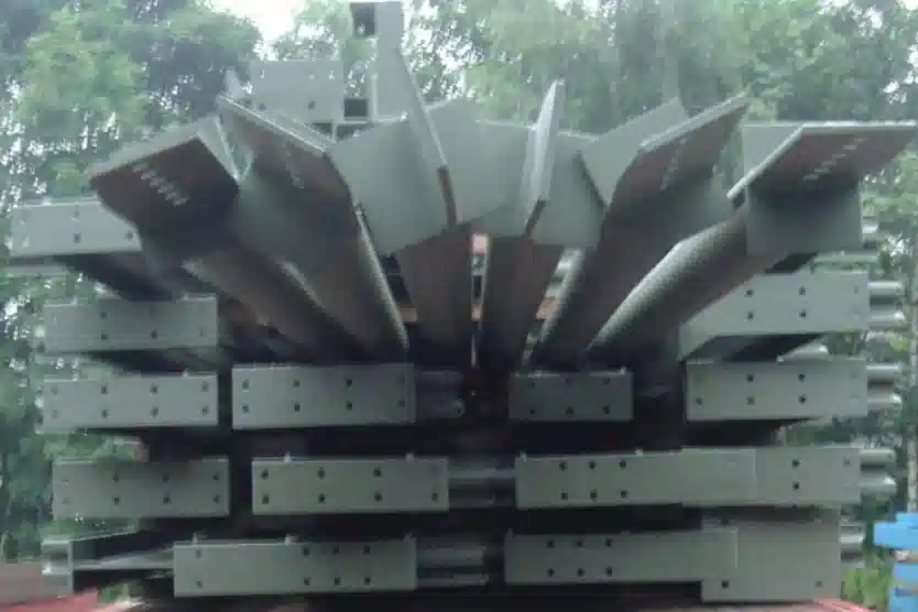 Structural Steelwork Awaiting Delivery on Wagon after drawings and design completed Structural Steelwork Awaiting Delivery on Wagon after drawings and design completed