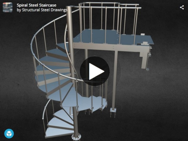 Steelwork Drawings Supplied for Spiral Staircases