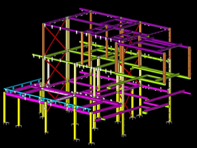 Marking Plan Drawing for Structural Steelwork